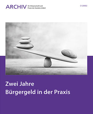 Das Cover des Archivs vom Januar 2025 zum Thema Zwei Jahre Bürgergeld in der Praxis – 